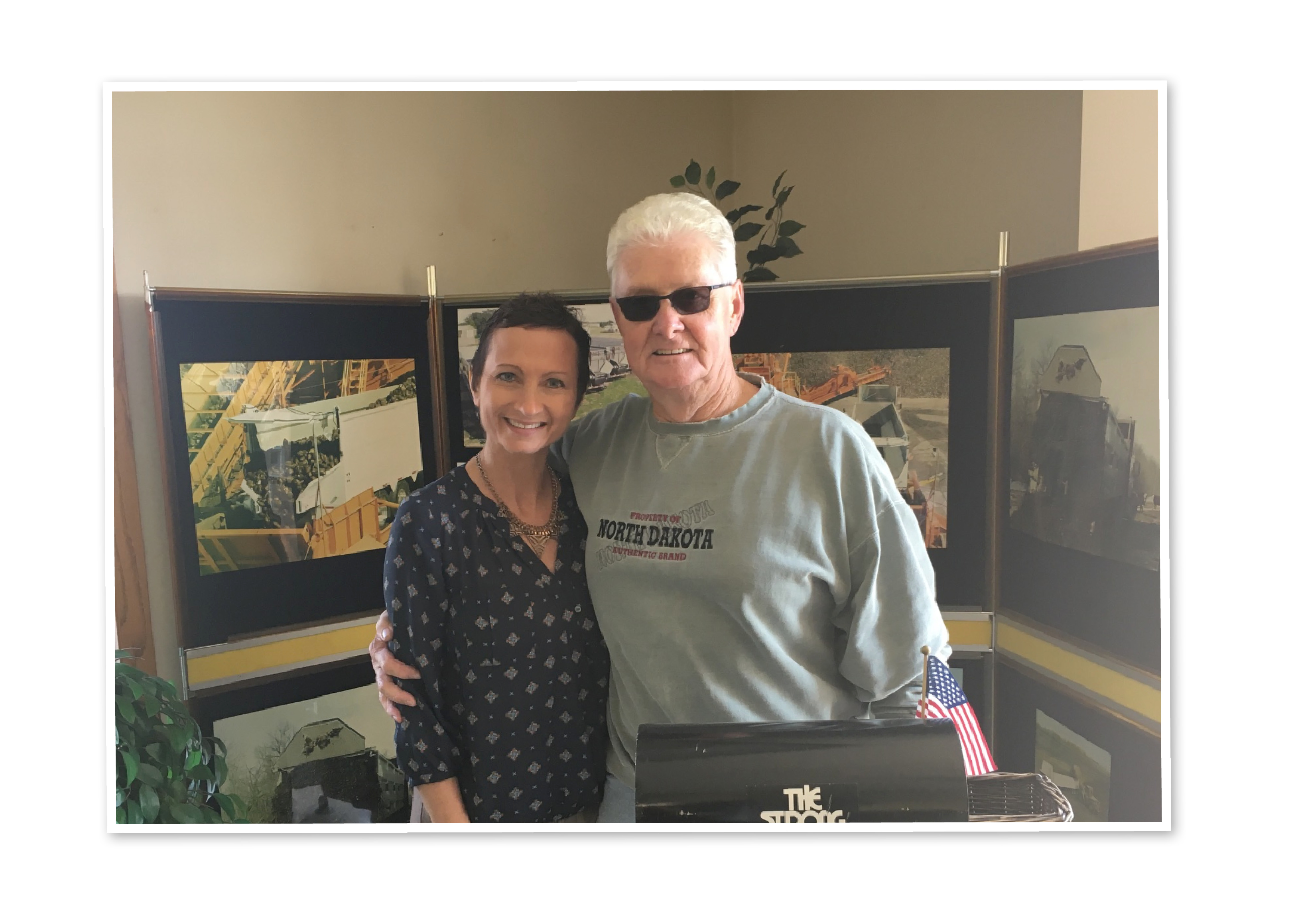 Sharon Soeby (left) and her customer, Dave (right)